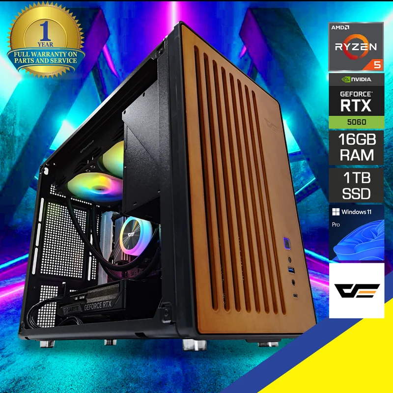 Sigma WD200 Black Desktop Gaming PC | AMD Ryzen 5 8400F | 16GB RAM | 1TB SSD | RTX 5060 Ti | Windows 11 Pro