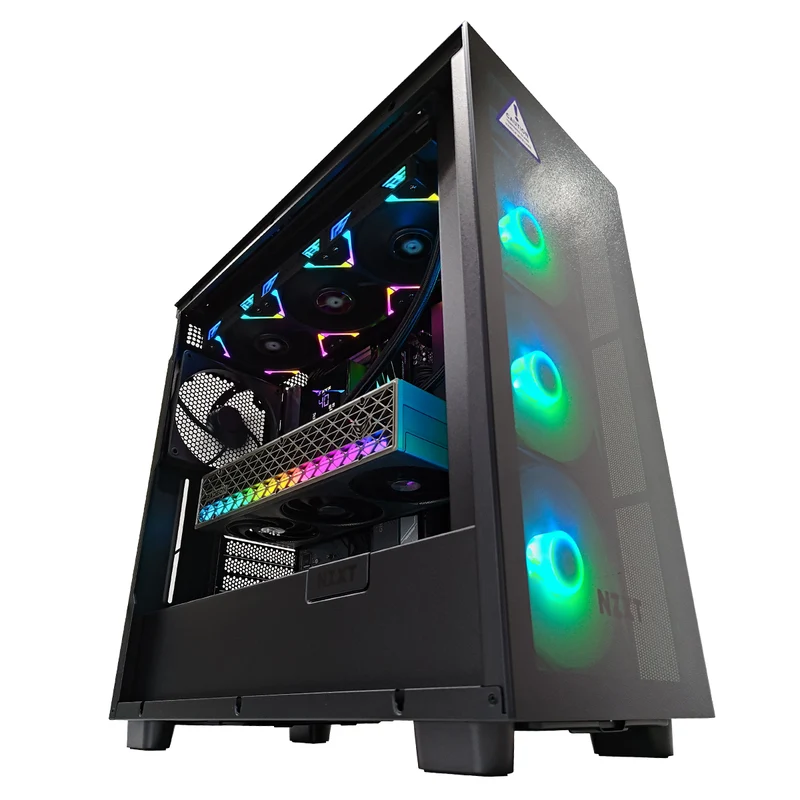 Optima H7 Elite Black Desktop Gaming PC | AMD Ryzen 7 7800X3D | 32GB RAM | 1TB SSD | RX 9070 | Windows 11 Pro