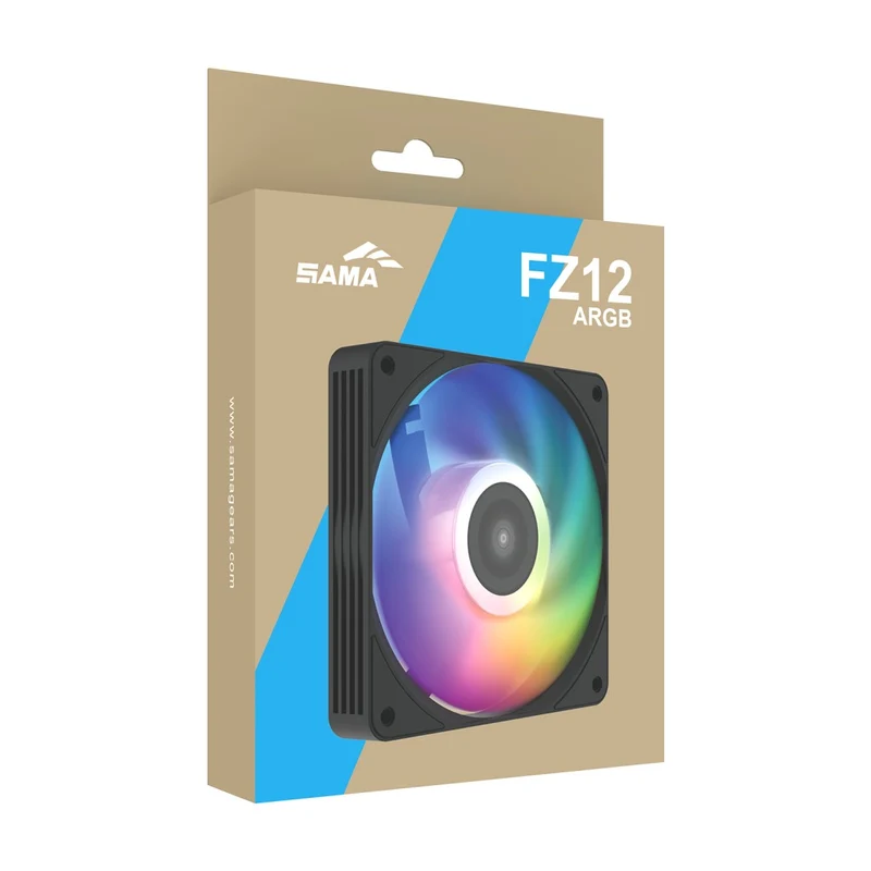 Sama FZ12 ARGB 120mm PWM Fan (Black) (FZ12-BKAM1TOX-G)