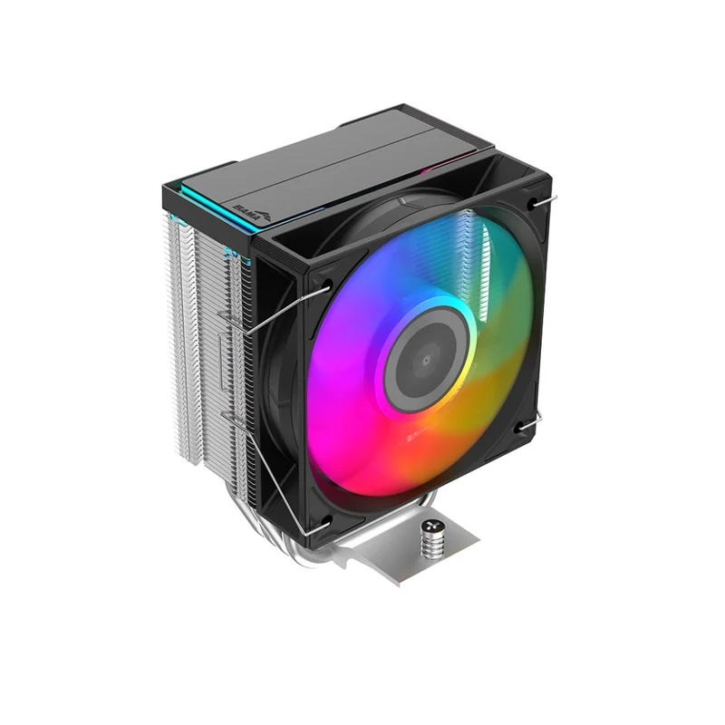 Sama X40L Compact CPU Air Cooler with Metal Finish, Industrial Look, Pair with ARGB 100mm Fan (X40-XXWAYX0X-G)