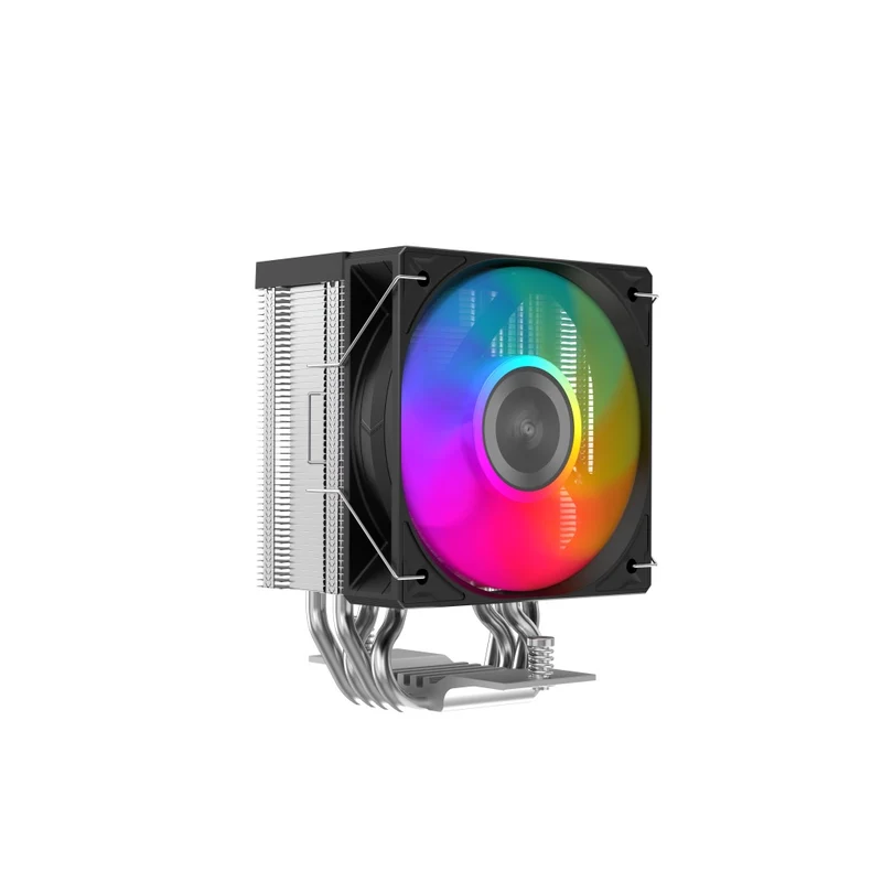 Sama X40L Compact CPU Air Cooler with Metal Finish, Industrial Look, Pair with ARGB 100mm Fan (X40-XXWAYX0X-G)