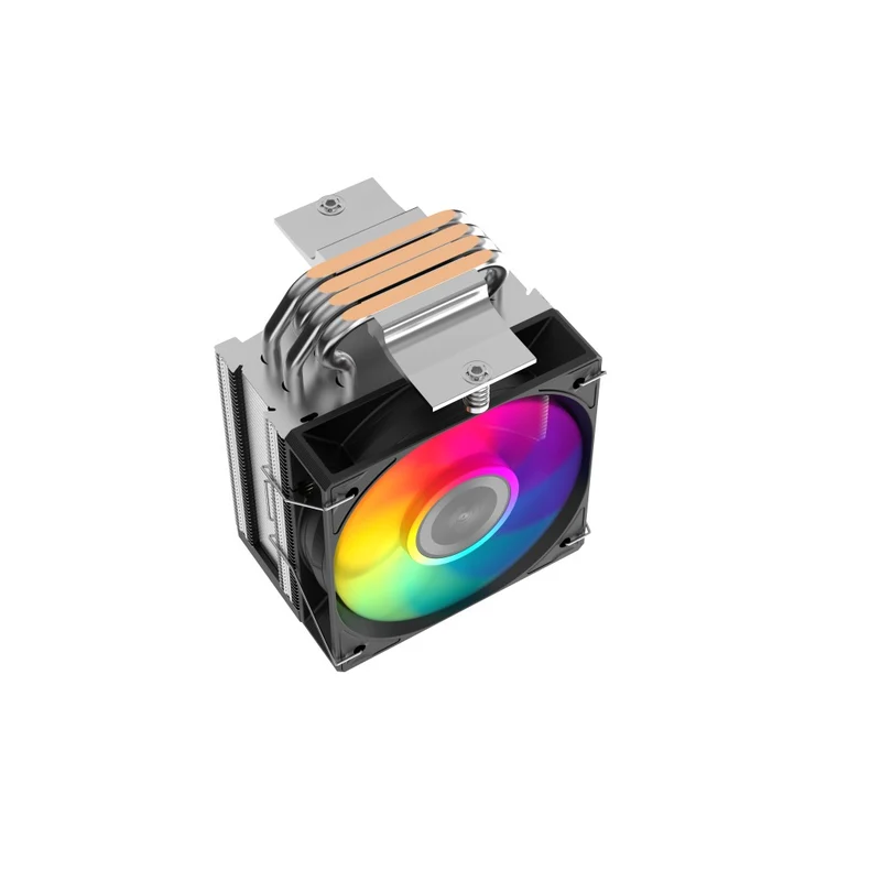 Sama X40L Compact CPU Air Cooler with Metal Finish, Industrial Look, Pair with ARGB 100mm Fan (X40-XXWAYX0X-G)