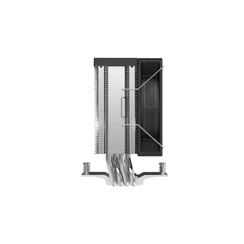 Sama X40L Compact CPU Air Cooler with Metal Finish, Industrial Look, Pair with ARGB 100mm Fan (X40-XXWAYX0X-G)