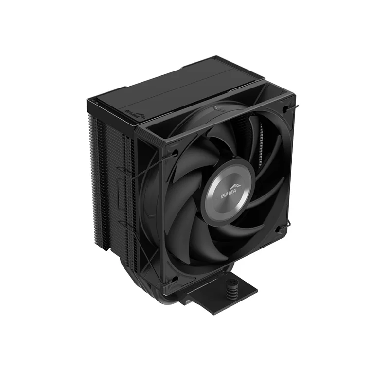 Sama X40 Low-Profile Tower Type CPU Air Cooler with 4 Direct-Touch Heat Pipes & 100mm Fan (Black) (X40-BKWNYXOX-G)
