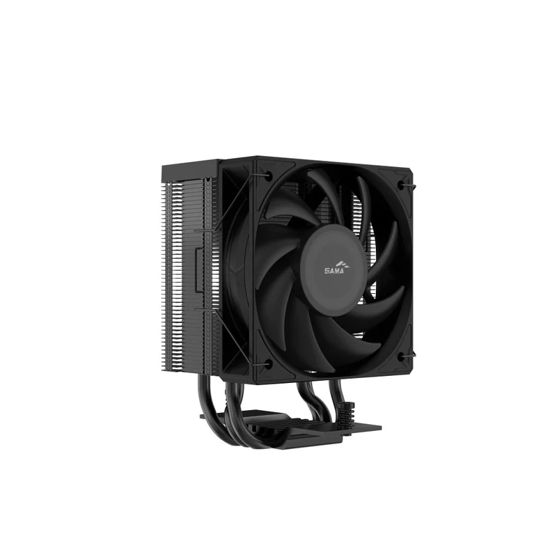Sama X30 Low-Profile Tower Type CPU Air Cooler with 3 Direct-Touch Heat Pipes & 100mm Fan (Black) (X30-BKWNYXOX-G)