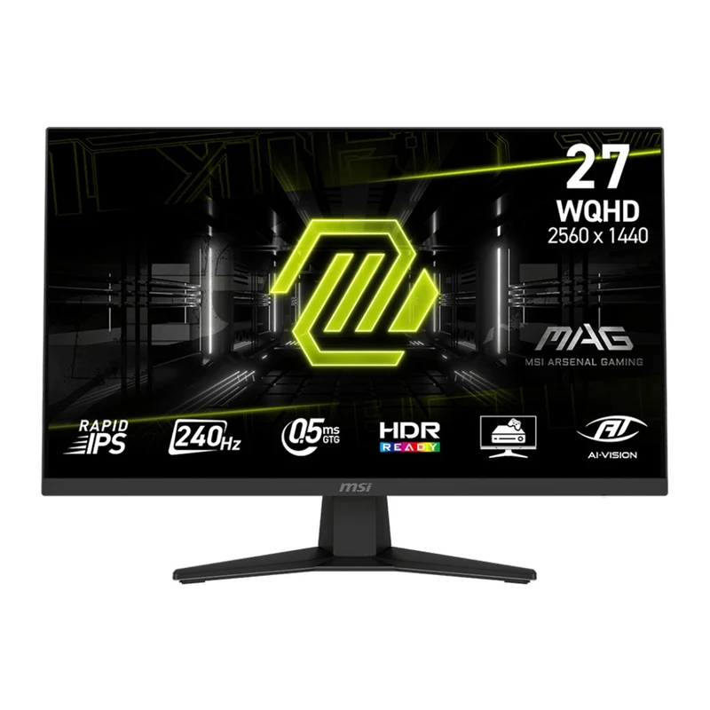 MSI MAG 274QF X24 27" WQHD (2560x1440) 240Hz 0.5ms GTG Rapid IPS Gaming Monitor with Tilt Adjustment (Black)