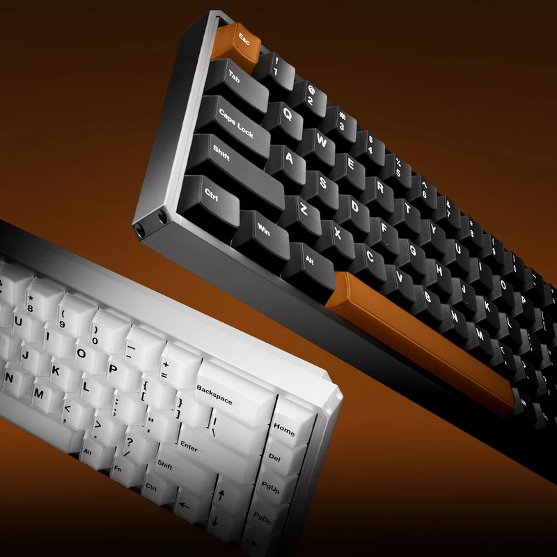 Akko MOD68 HE Aluminum Case Wireless ARGB Magnetic Keyboard (Misty Black & Brown) (Akko AstroAim Magnetic Switch) (02N-02H-00T-02G-02L-02K)