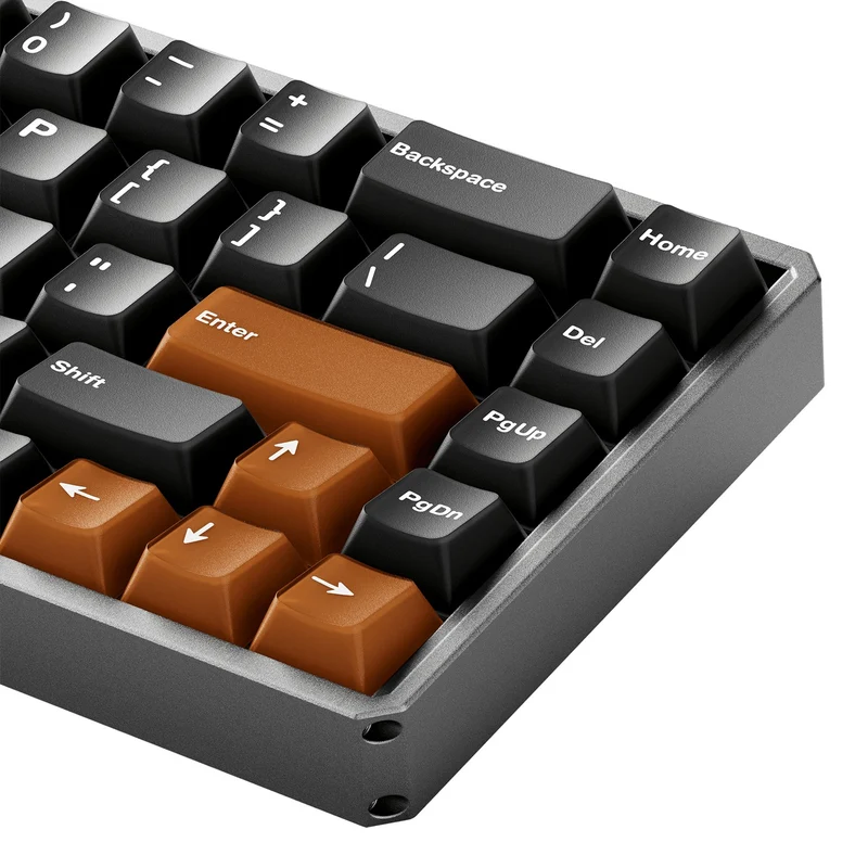 Akko MOD68 HE Aluminum Case Wireless ARGB Magnetic Keyboard (Misty Black & Brown) (Akko AstroAim Magnetic Switch) (02N-02H-00T-02G-02L-02K)