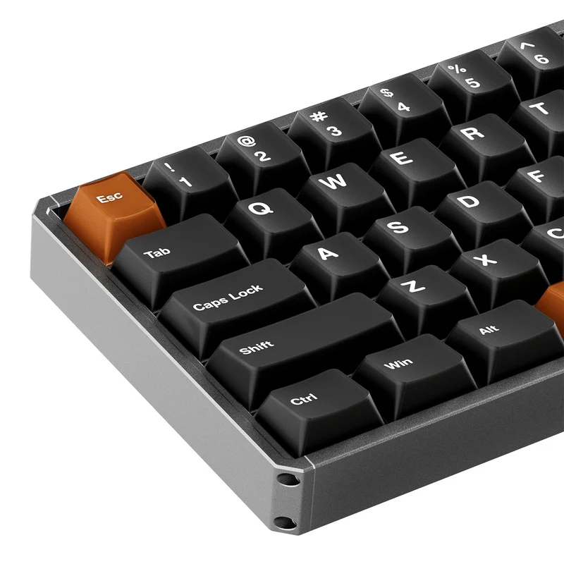 Akko MOD68 HE Aluminum Case Wireless ARGB Magnetic Keyboard (Misty Black & Brown) (Akko AstroAim Magnetic Switch) (02N-02H-00T-02G-02L-02K)