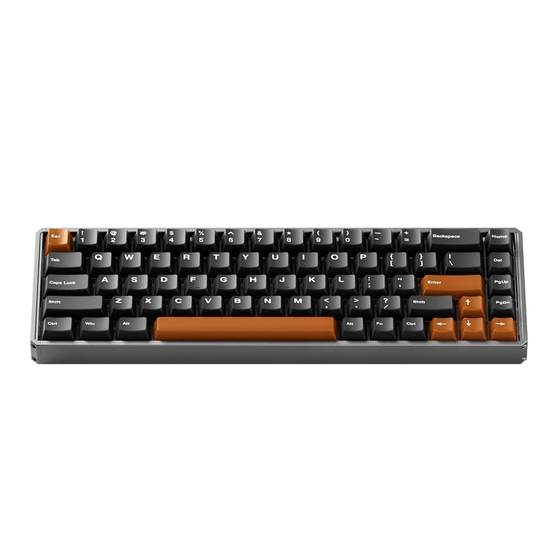 Akko MOD68 HE Aluminum Case Wireless ARGB Magnetic Keyboard (Misty Black & Brown) (Akko AstroAim Magnetic Switch) (02N-02H-00T-02G-02L-02K)
