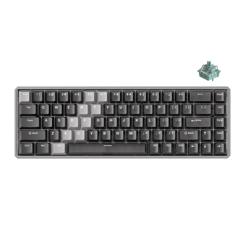 Akko MOD68 HE Aluminum Case Wired ARGB Magnetic Keyboard (Gradient Hybrid Black Transparent) (Akko AstroAim Magnetic Switch) (02N-02I-03A-02G-02L-02K)