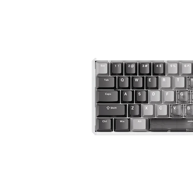 Akko MOD68 HE Aluminum Case Wired ARGB Magnetic Keyboard (Gradient Hybrid White Transparent) (Akko AstroAim Magnetic Switch) (02O-02I-03B-02G-02M-02J)
