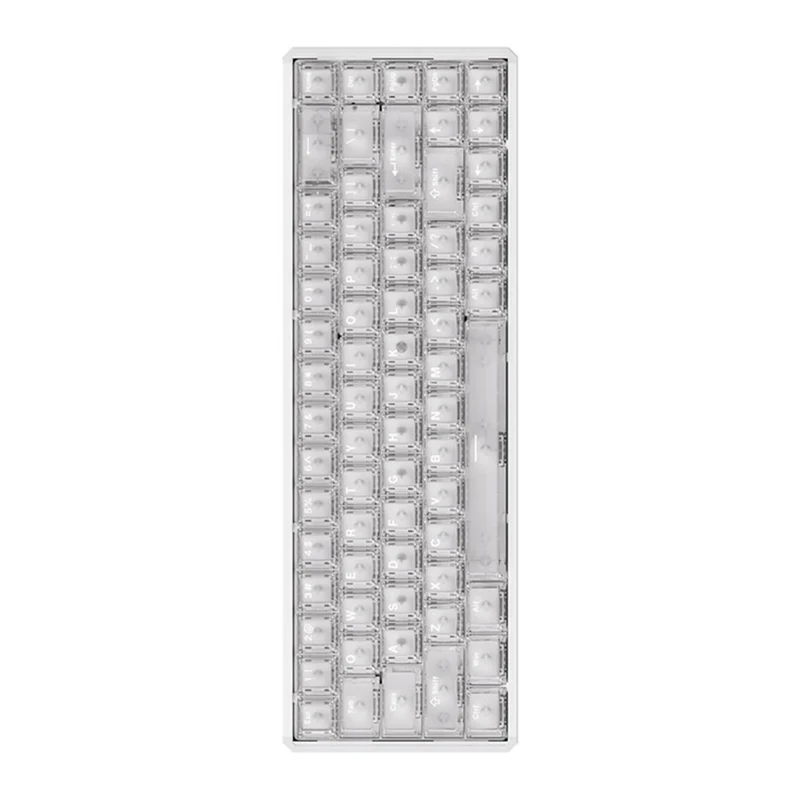 Akko MOD68 HE Aluminum Case Wired ARGB Magnetic Keyboard (White Transparent) (Akko AstroAim Magnetic Switch) (02O-02I-02X-02G-02M-02J)