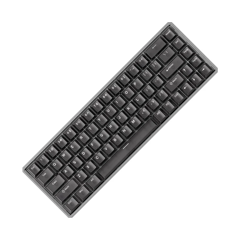 Akko MOD68 HE Aluminum Case Wired ARGB Magnetic Keyboard (Black Transparent) (Akko AstroAim Magnetic Switch) (02N-02I-02W-02G-02L-02K)