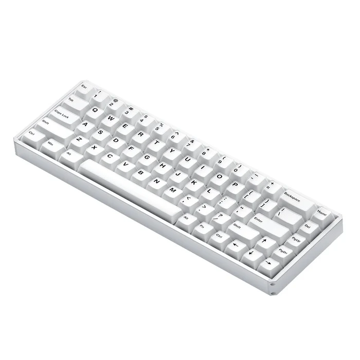 Akko MOD68 HE Aluminum Case Wired ARGB Magnetic Keyboard (Misty White) (Akko AstroAim Magnetic Switch) (02O-02I-00U-02G-02M-02J)