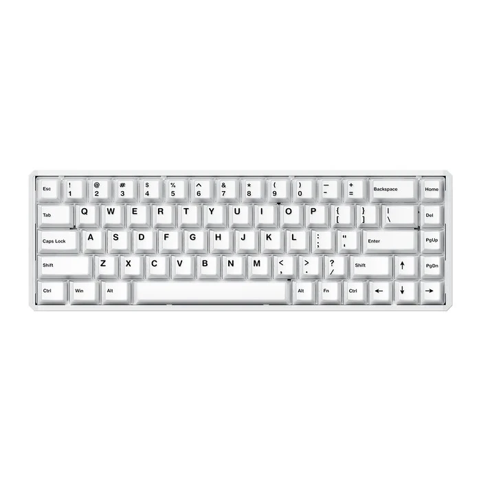 Akko MOD68 HE Aluminum Case Wired ARGB Magnetic Keyboard (Misty White) (Akko AstroAim Magnetic Switch) (02O-02I-00U-02G-02M-02J)