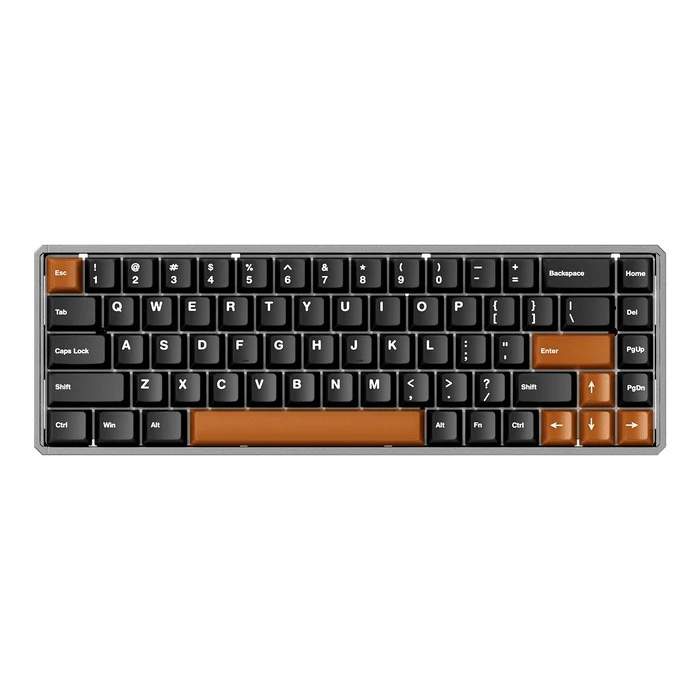 Akko MOD68 HE Aluminum Case Wired ARGB Magnetic Keyboard (Misty Black & Brown) (Akko AstroAim Magnetic Switch) (02N-02I-00T-02G-02L-02K)