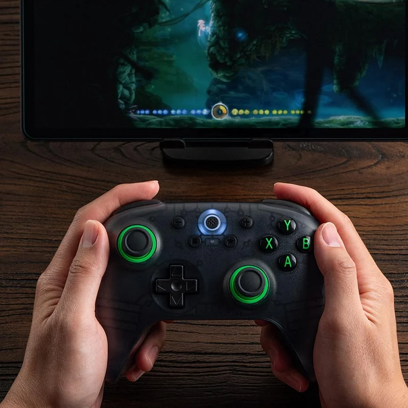 8Bitdo Ultimate 2C Wireless Controller for Windows/Android (Transparent Black) (81HD)