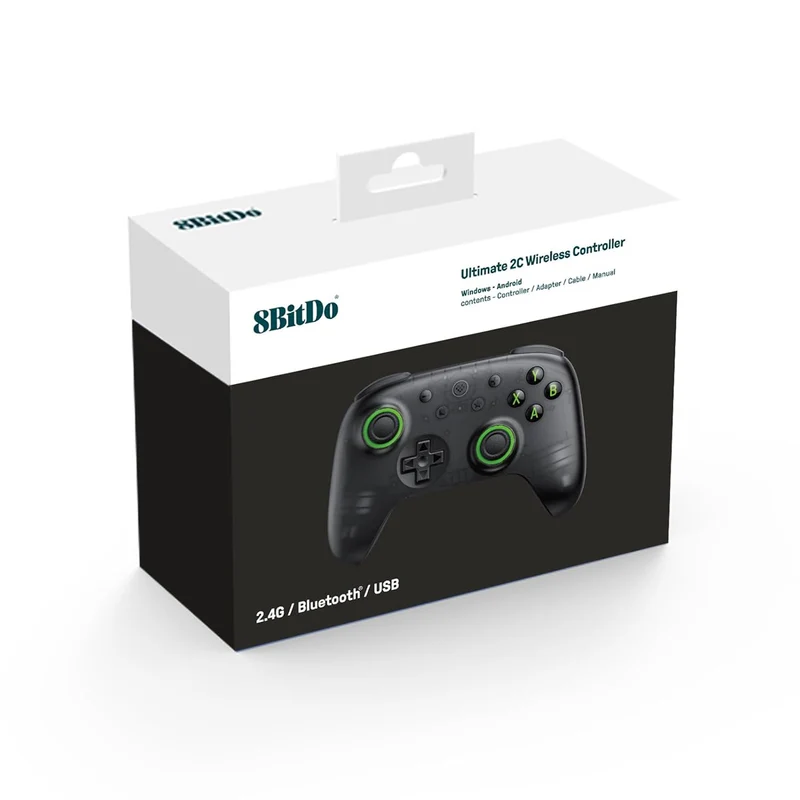 8Bitdo Ultimate 2C Wireless Controller for Windows/Android (Transparent Black) (81HD)