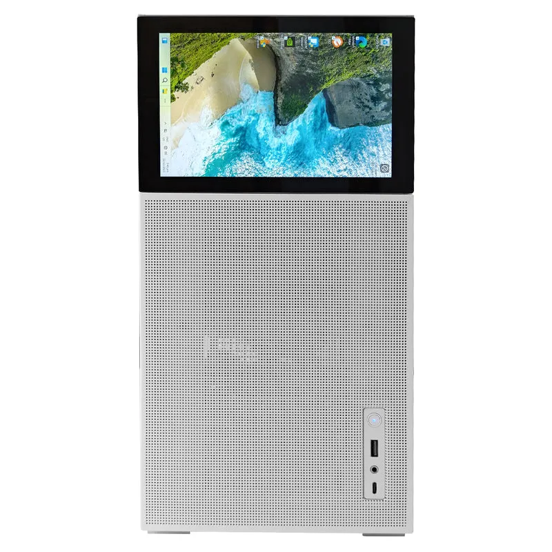 Optima D41 with 8" Display White Desktop Gaming PC | AMD Ryzen 7 7800X3D | 32GB RAM | 1TB SSD | RTX 5070 | Windows 11 Pro