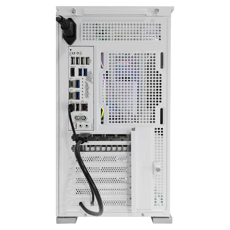 Optima D41 with 8" Display White Desktop Gaming PC | AMD Ryzen 7 7800X3D | 32GB RAM | 1TB SSD | RTX 5070 | Windows 11 Pro