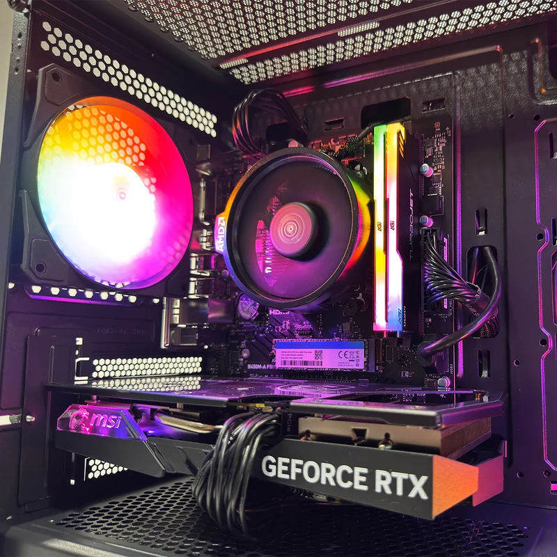 Alpha Forge M100A Black Desktop Gaming PC | AMD Ryzen 5 5600 | 16GB RAM | 500GB SSD | RTX 4060 | Windows 11 Pro