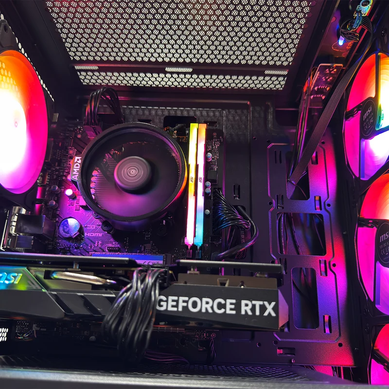 Alpha Forge M100A Black Desktop Gaming PC | AMD Ryzen 5 5600 | 16GB RAM | 500GB SSD | RTX 4060 | Windows 11 Pro