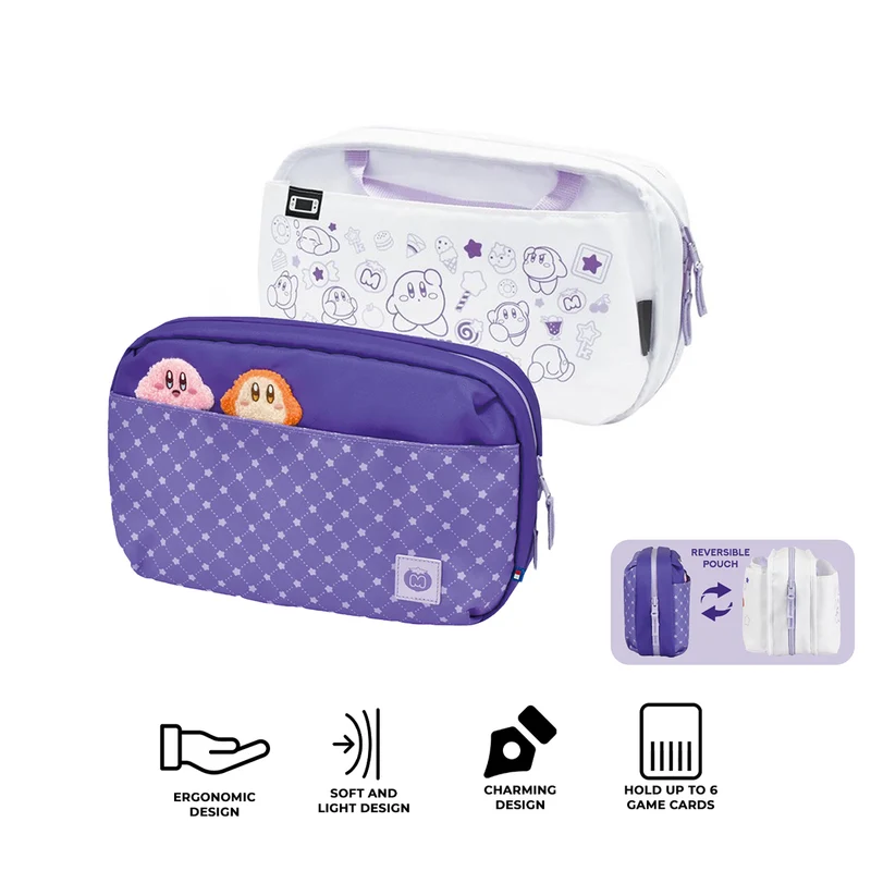 Hori Reversible Travel Pouch for Nintendo Switch 2 (Kirby & Waddle Dee) (NSX-028A)