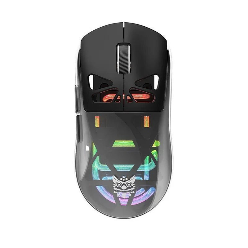 Onikuma CW930 RGB Tri-Mode Wireless Gaming Mouse (Black, Pink, White)