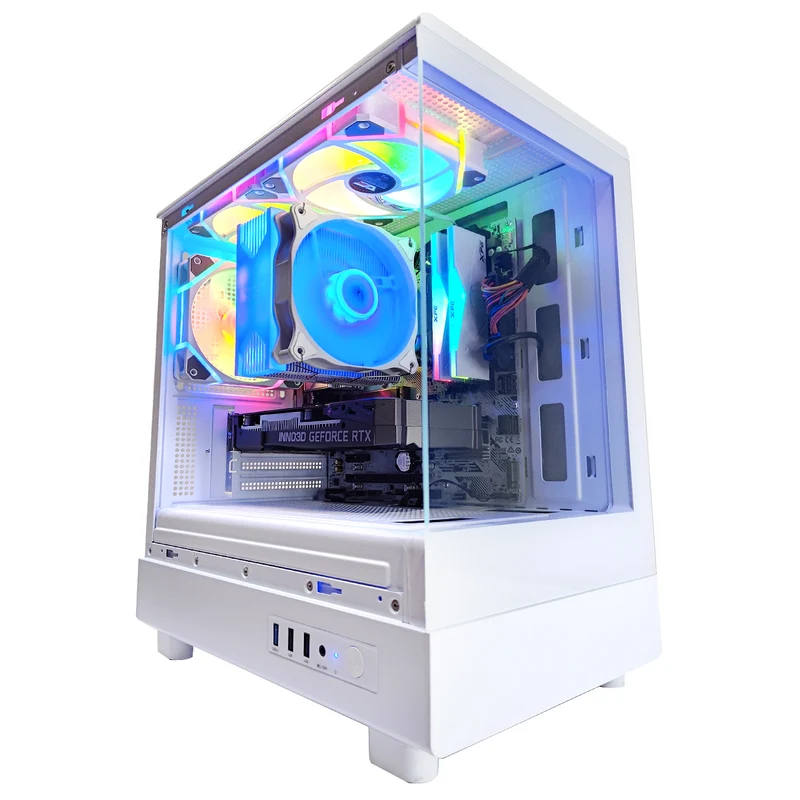 Alpha DB330M White Desktop Gaming PC | AMD Ryzen 5 5500 | 16GB RAM | 500GB SSD | RTX 3050 | Windows 11 Pro