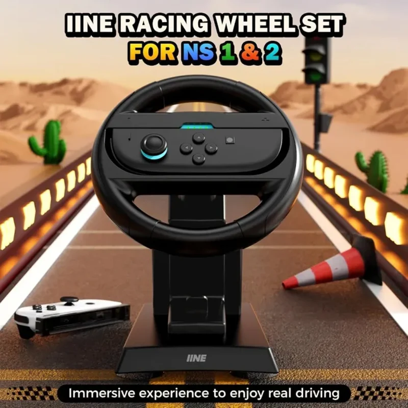 IINE Racing Wheel Set for Nintendo Switch / Nintendo Switch 2 (L1198)