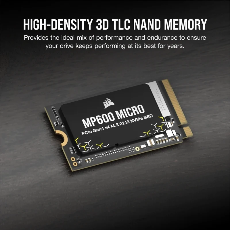 Corsair MP600 Micro 1TB PCIe Gen4 x4 NVMe M.2 2242 SSD (CSSD-F1000GBMP600MCR2)