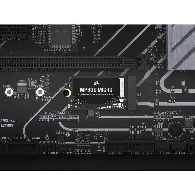 Corsair MP600 Micro 1TB PCIe Gen4 x4 NVMe M.2 2242 SSD (CSSD-F1000GBMP600MCR2)