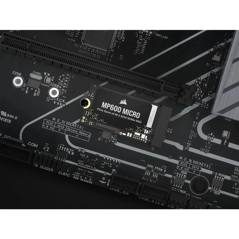 Corsair MP600 Micro 1TB PCIe Gen4 x4 NVMe M.2 2242 SSD (CSSD-F1000GBMP600MCR2)