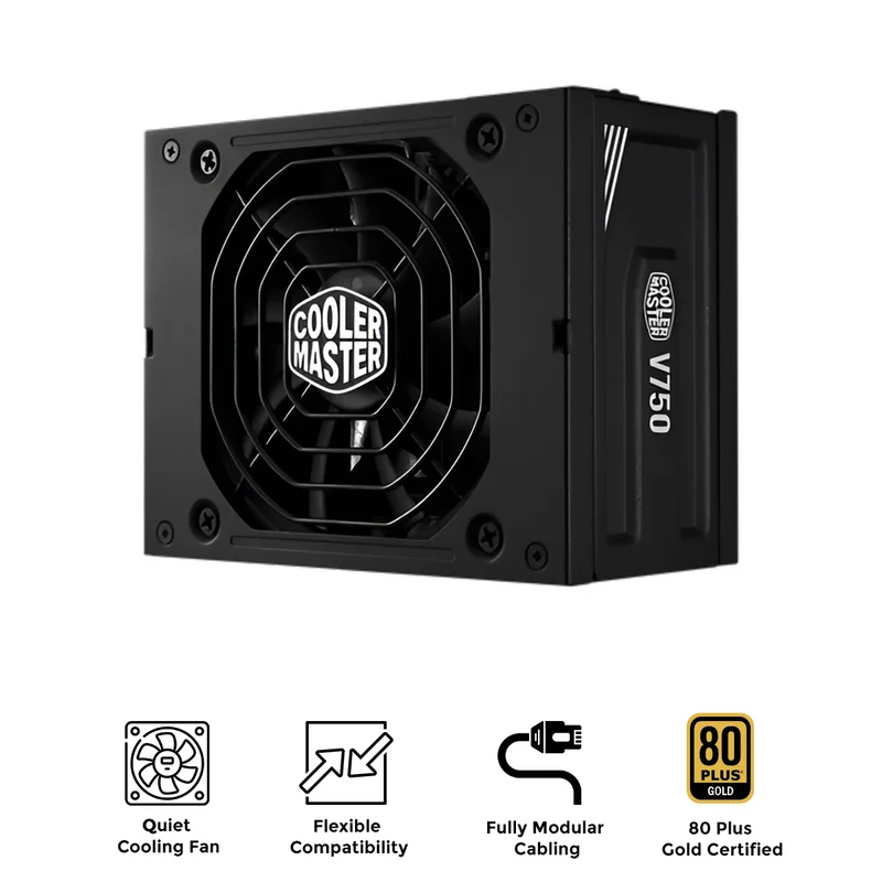 Cooler Master V SFX Gold 750 ATX 3.1 80+ Fully Modular Power Supply (MPY-7501-SFHAGV-3EUS)