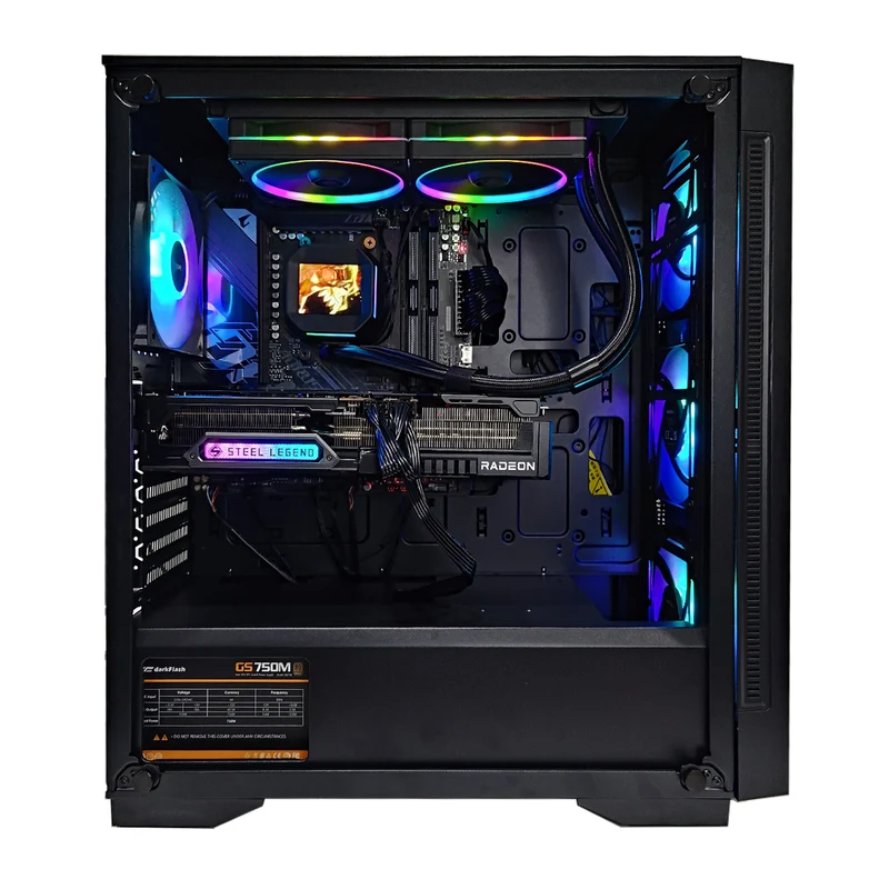 Optima Matrexx 55 Black Desktop Gaming PC | AMD Ryzen 7 9700X | 32GB RAM | 1TB SSD | RX 9070 XT | Windows 11 Pro