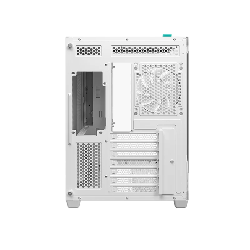 DeepCool CG530U 4F Panoramic Curved Glass Dual Chamber ATX PC Case (Black, White)