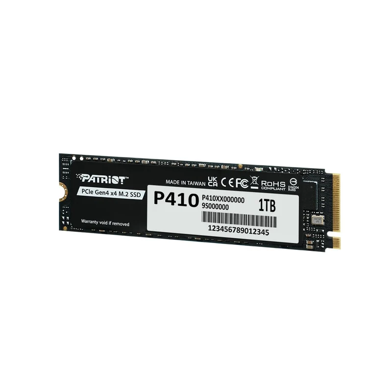 Patriot P410 1TB PCIe Gen4 x4 M.2 2280 SSD with 5000MB/s Read/ 4500MB/s Write (P410P1TBM28H)