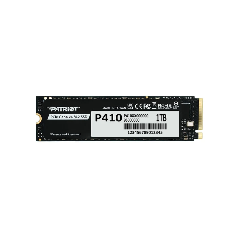 Patriot P410 1TB PCIe Gen4 x4 M.2 2280 SSD with 5000MB/s Read/ 4500MB/s Write (P410P1TBM28H)