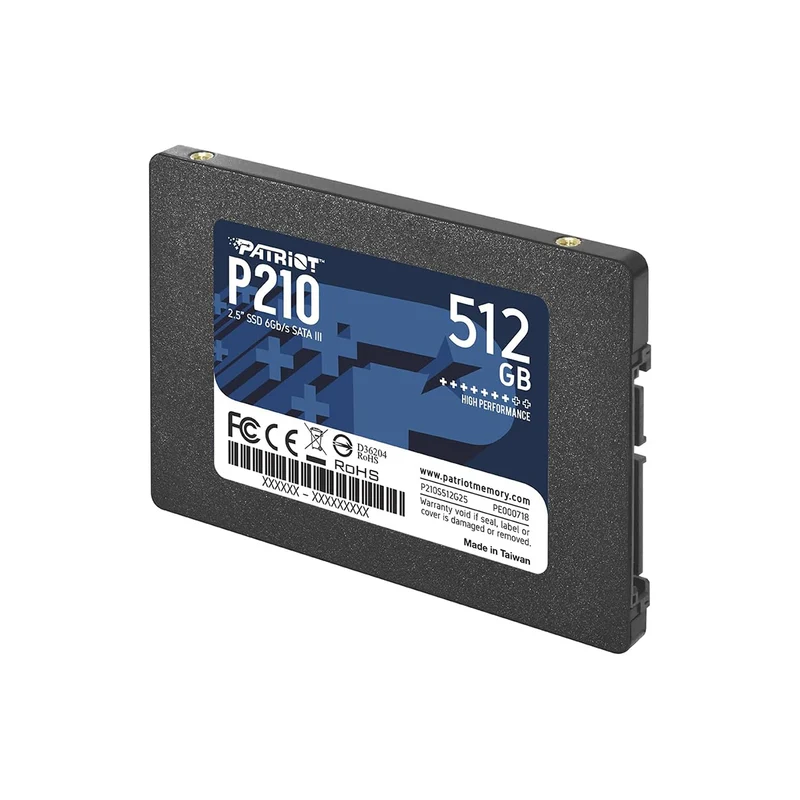 Patriot P210 2.5" SSD SATA III (512GB, 1TB) (P210S512G25, P210S1TB25)