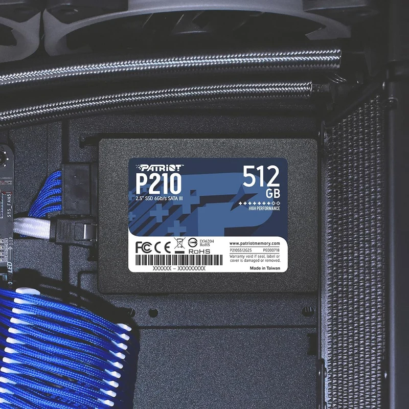 Patriot P210 2.5" SSD SATA III (512GB, 1TB) (P210S512G25, P210S1TB25)