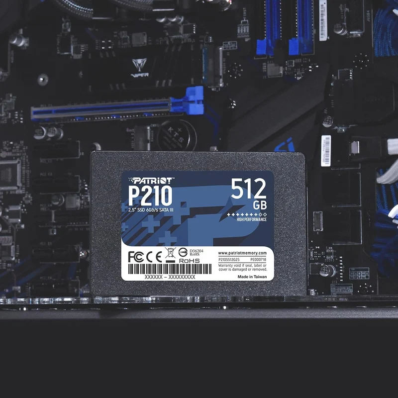 Patriot P210 2.5" SSD SATA III (512GB, 1TB) (P210S512G25, P210S1TB25)
