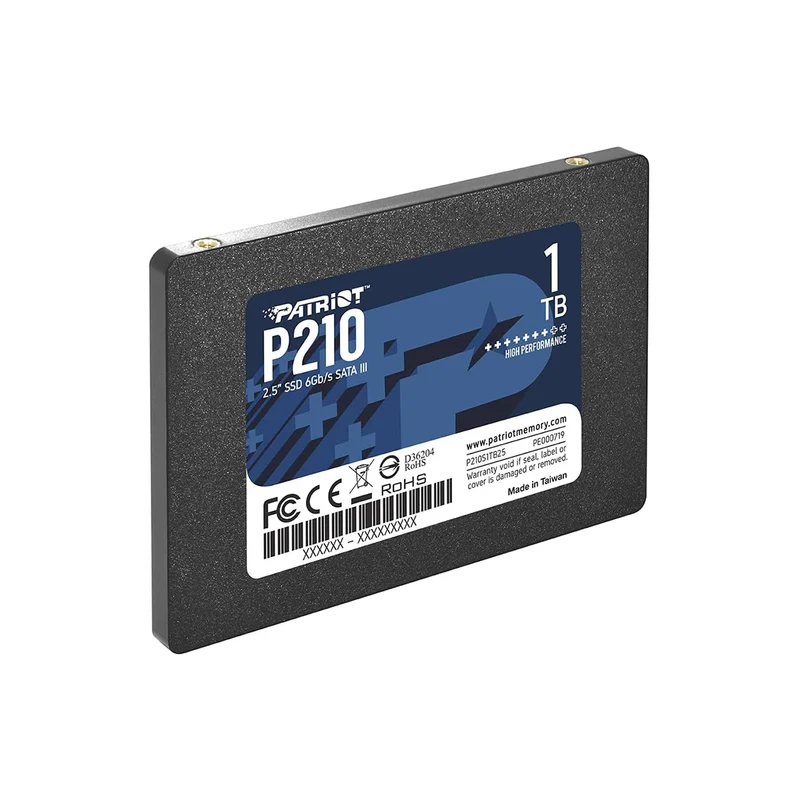 Patriot P210 2.5" SSD SATA III (512GB, 1TB) (P210S512G25, P210S1TB25)