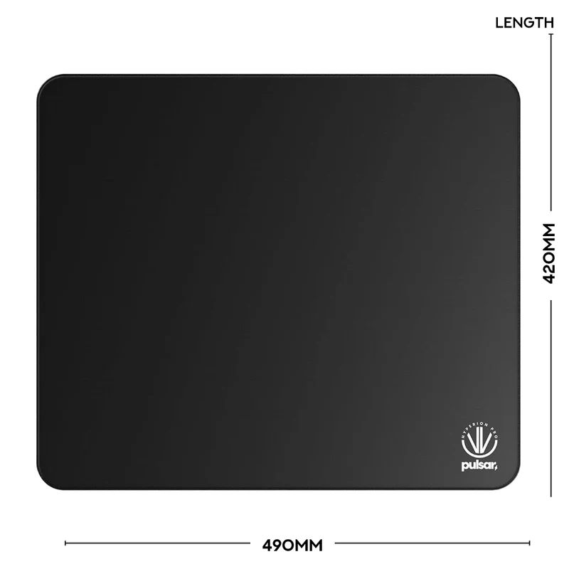 Pulsar Hyperion Pro Premium eSports Mousepad Firm Medium Speed XL (490x420x3mm) (Jet Black) (PHPFXLJB)