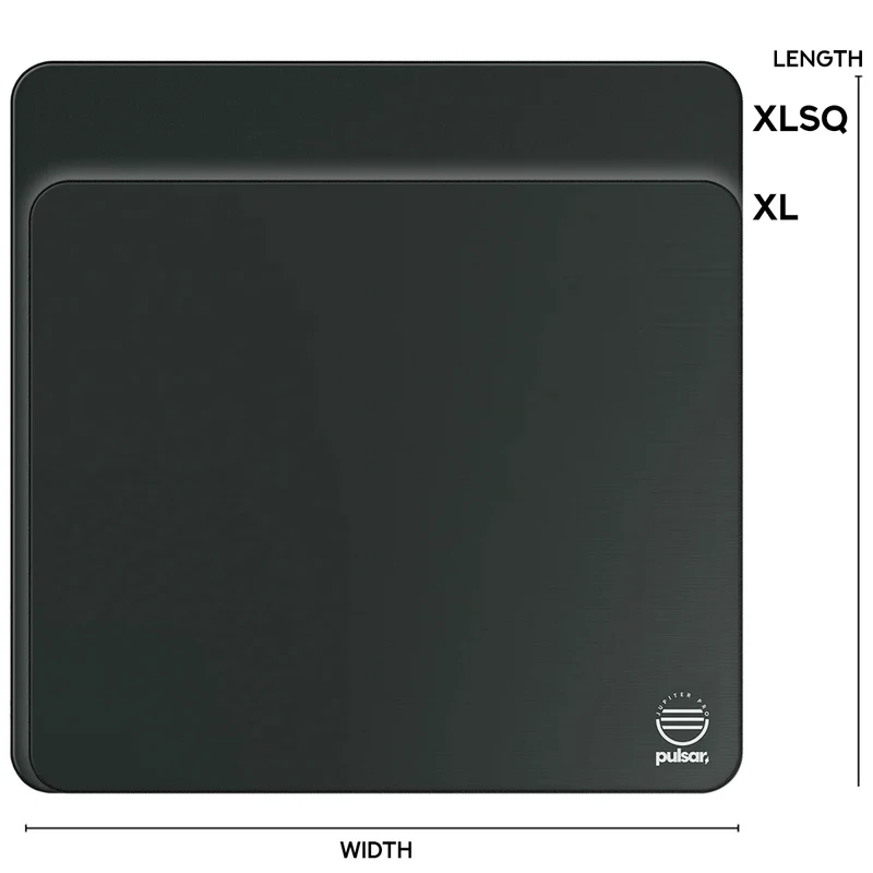 Pulsar Jupiter Pro Premium eSports Mousepad Very Slow Speed (Onyx Black) (Soft, XSoft) [XL (490mm x 420mm x 4mm), XLSQ (500mm x 500mm x 4mm)]