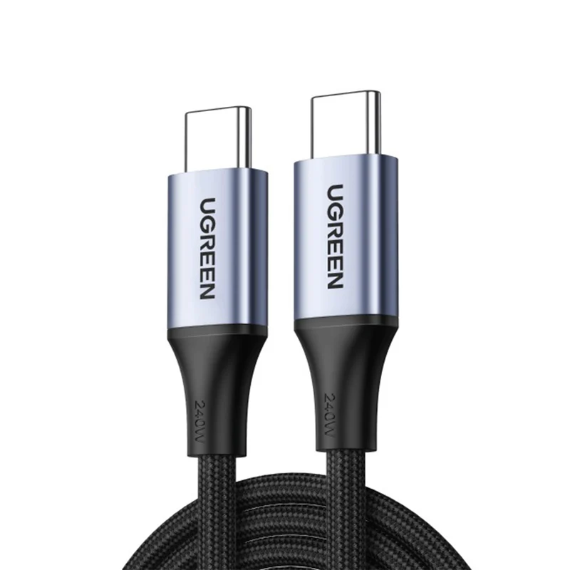 Ugreen USB-C to USB-C 240W PD Fast Charging Braided Cable - 2m (Space Grey) (US535/90440)
