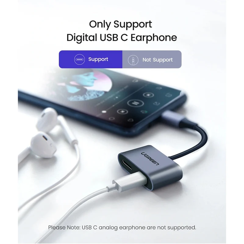 Ugreen USB-C One-Two Converter (CM232/60165)