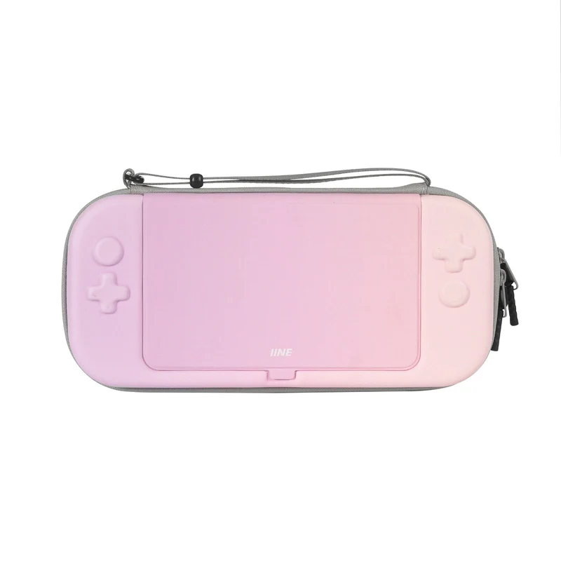 IINE Carrying Case for Nintendo Switch 2 (Pastel Black, Pastel Pink)