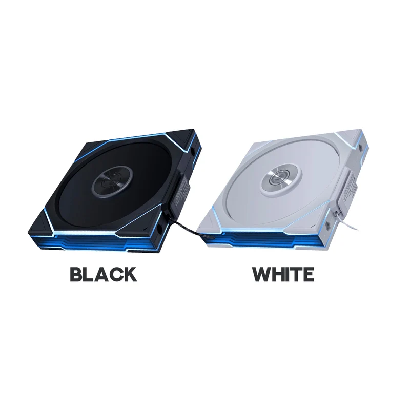 Lian Li Uni Fan TL Wireless 140mm Revolutionary Wireless ARGB Fan - Single Pack (Black, White) (14TL1W1B, 14TL1W1W)