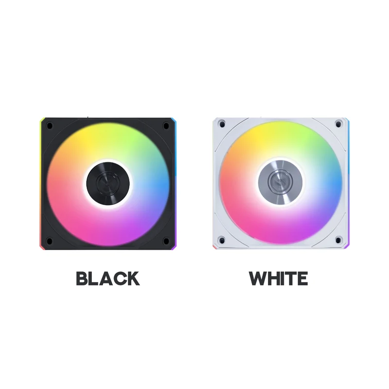 Lian Li Uni Fan Wireless 120mm ARGB Fan - Single Pack (Black, White) (12CL1W1B, 12CL1W1W)
